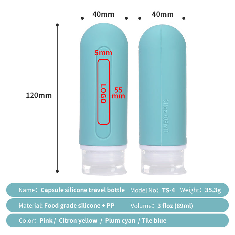 Capsule travel bottle